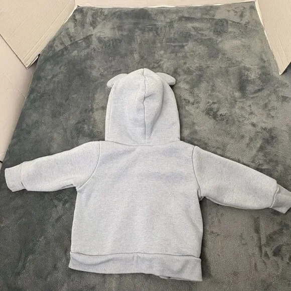 Disney Baby Mickey Blue Fleece Hooded Sweatshirt Size 3-6 Month - Picture 6 of 8